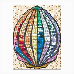 Mosaic Sea Shell Canvas Print