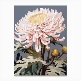 Chrysanthemum 2 Flower Painting Canvas Print
