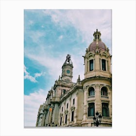 City Hall In Valencia, Spain Canvas Print