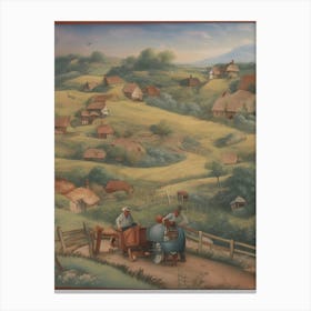 Russian Village Canvas Print