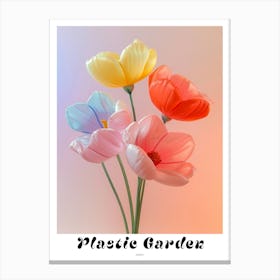 Dreamy Inflatable Flowers Poster Poppy 1 Canvas Print