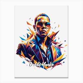 Daddy Yanke 03 Portrait Music WPAP Pop Art Canvas Print