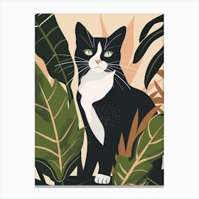 Cat In The Jungle 41 Canvas Print