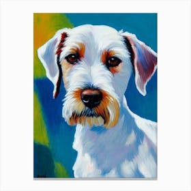 Parson Russell Terrier Fauvist Style dog Canvas Print