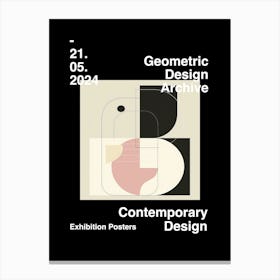 Geometric Design Archive Poster 43 Canvas Print
