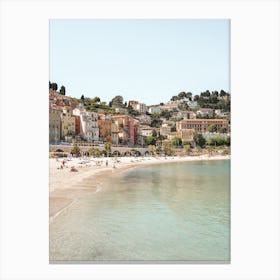 French Riviera Beach Canvas Print