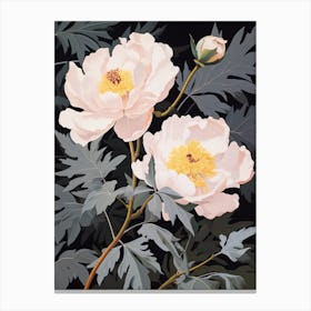 Flower Illustration Peony 2 Canvas Print