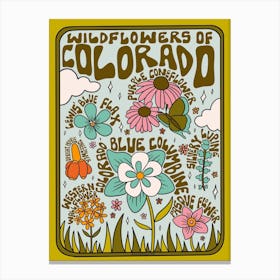 Colorado Wildflowers Canvas Print