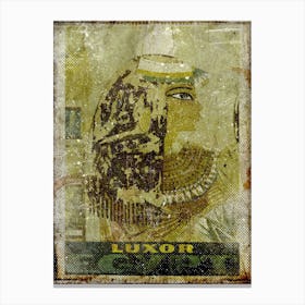 Vintage Travel Poster ― Luxor Egypt 1 Canvas Print