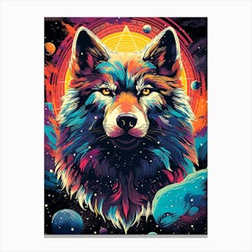 Space Wolf Canvas Print