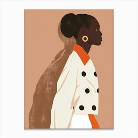 Illustration Of An African Woman Canvas Print