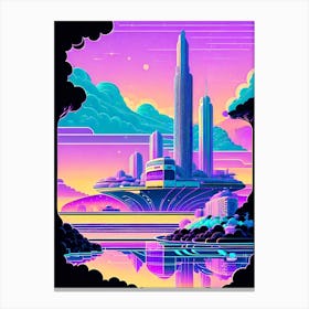 Futuristic City, Futuristic Cityscape, Futuristic City, Futuristic City, Futuristic City Canvas Print