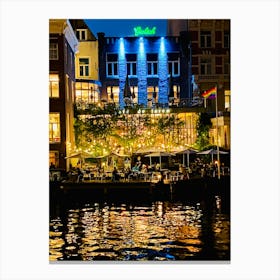 Amsterdam At Night 3 Canvas Print