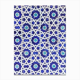 Blue Tiles On The Silk Road Canvas Print