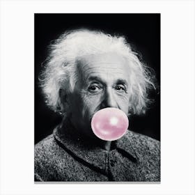 Albert blowing pink bubblegum Canvas Print