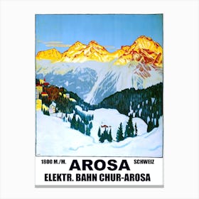 Arosa, Switzerland Canvas Print