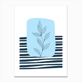 Vector Illustration Of A Leaf Canvas Print