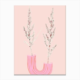 Plant based happyness Grasses 1 still life Toile