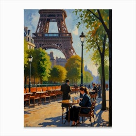 Paris Cafe 3 30x40in 9000x12000px 53mb Canvas Print