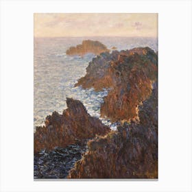 Rocks At Belle Isle, Port Domois (1886), Claude Monet Canvas Print