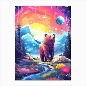 Bear In The Sky Canvas Print