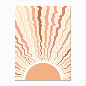 Abstract Sun Canvas Print