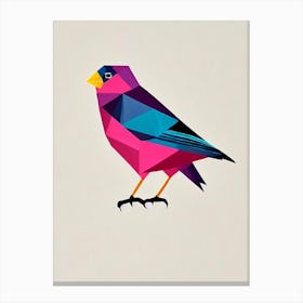 House Sparrow 3 Origami Bird Canvas Print