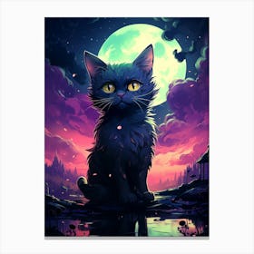Spooky Cat Canvas Print