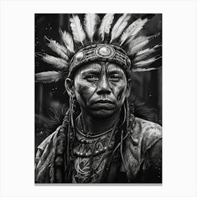 Native American Man Canvas Print