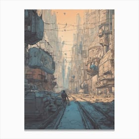 Futuristic City 1 Canvas Print