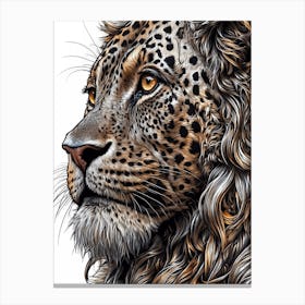 Lion Head 2 Canvas Print