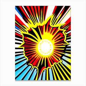 Solar Flare Bright Comic Space Canvas Print