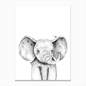 Safari Babies Elephant Canvas Print