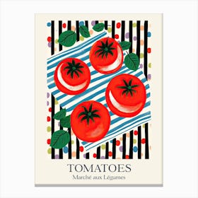 Marche Aux Legumes Tomatoes Summer Illustration 8 Canvas Print