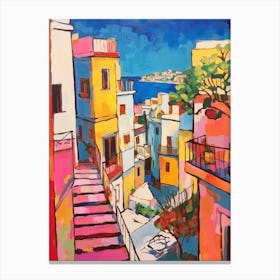 Naples Italy 4 Fauvist Painting Canvas Print