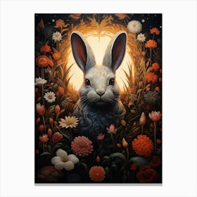 Rabbit In The Garden Canvas Print