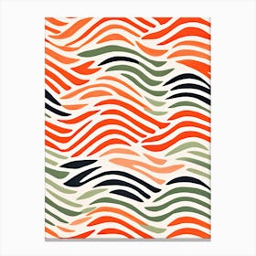 Abstract Wave Pattern Canvas Print