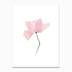 Pink Poppy Flower Canvas Print