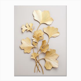 Ginkgo Leaf Wall Art 4 Canvas Print