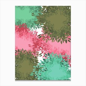 Seamless Pattern With Leaves Canvas Print