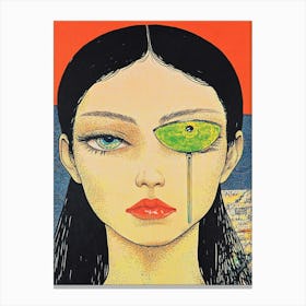 Eye Of The Woman Canvas Print