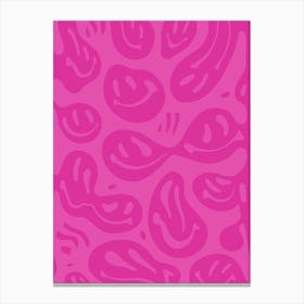 Pink Core Melted Happiness Canvas Print