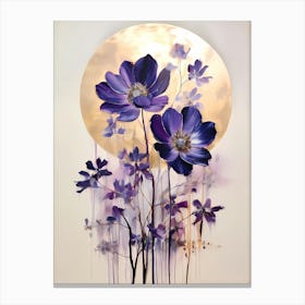 Purple Anemones Canvas Print