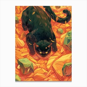 Black Cat 66 Canvas Print