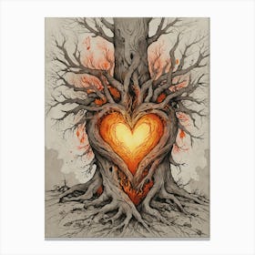 Heart Of The Tree 2 Canvas Print
