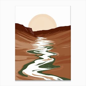 River In The Desert 6 Canvas Print