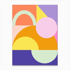 Modern Colorful Geometry Canvas Print