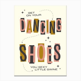 Dancing Shoes Arctic Monkeys Canvas Print