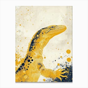 Yellow Komodo Dragon 1 Canvas Print
