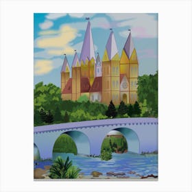 Landscape With The Cathedral Of St Canvas Print